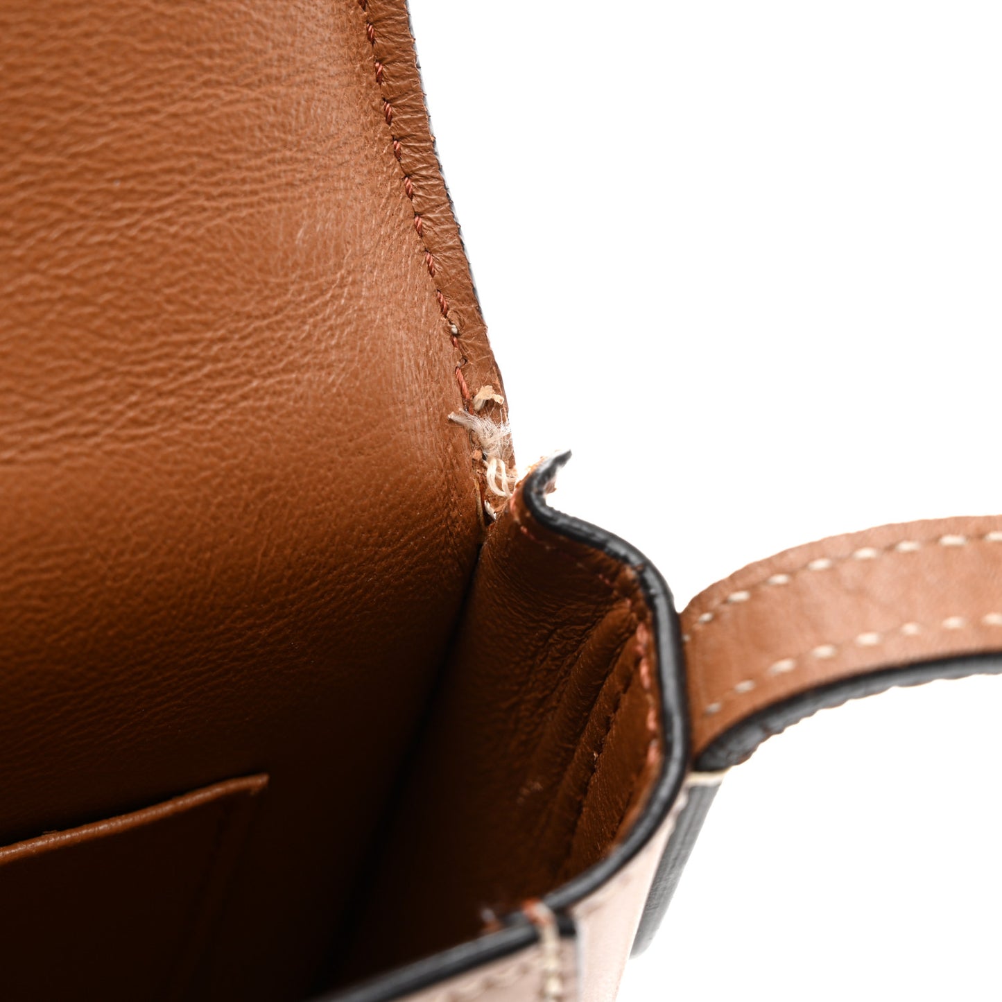 Supersoft Calfskin Small Trotteur Caramel