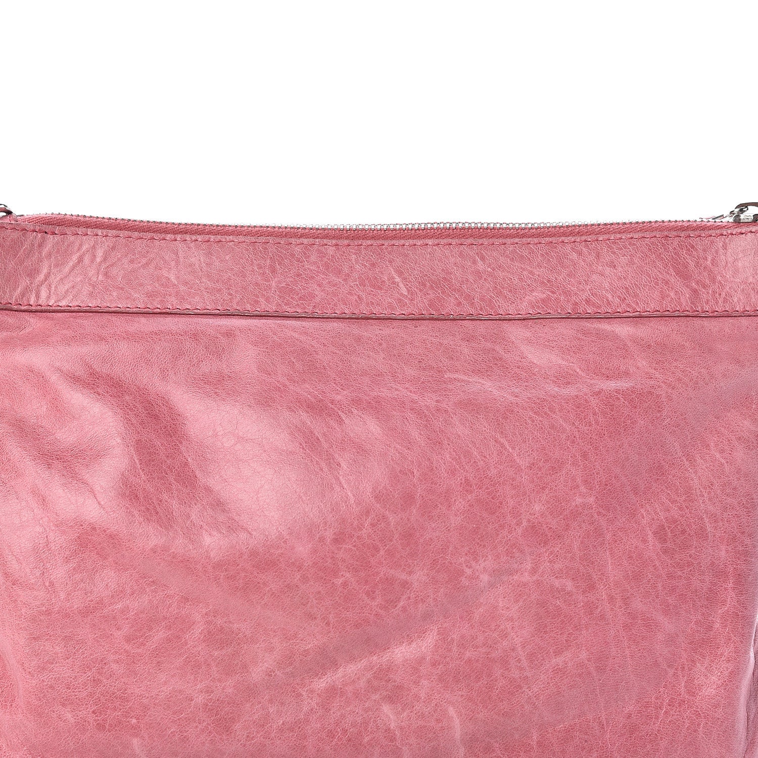Balenciaga Agneau Giant 21 Silver Hardware Flat Handle Clutch Framboise 11 of 12