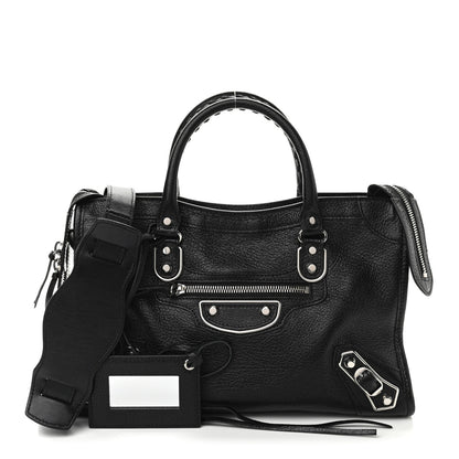 Balenciaga Chevre Silver Metallic Edge Hardware S City Black 1 of 11
