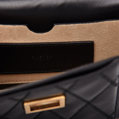 Givenchy Goatskin Quilted GV3 Mini Pocket Convertible Bag Black 6 of 10