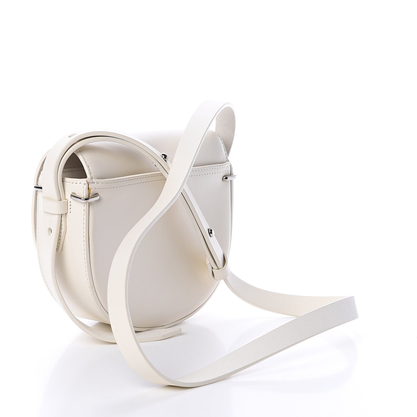 3.1 Calfskin Alix Saddle Crossbody Bag Off White