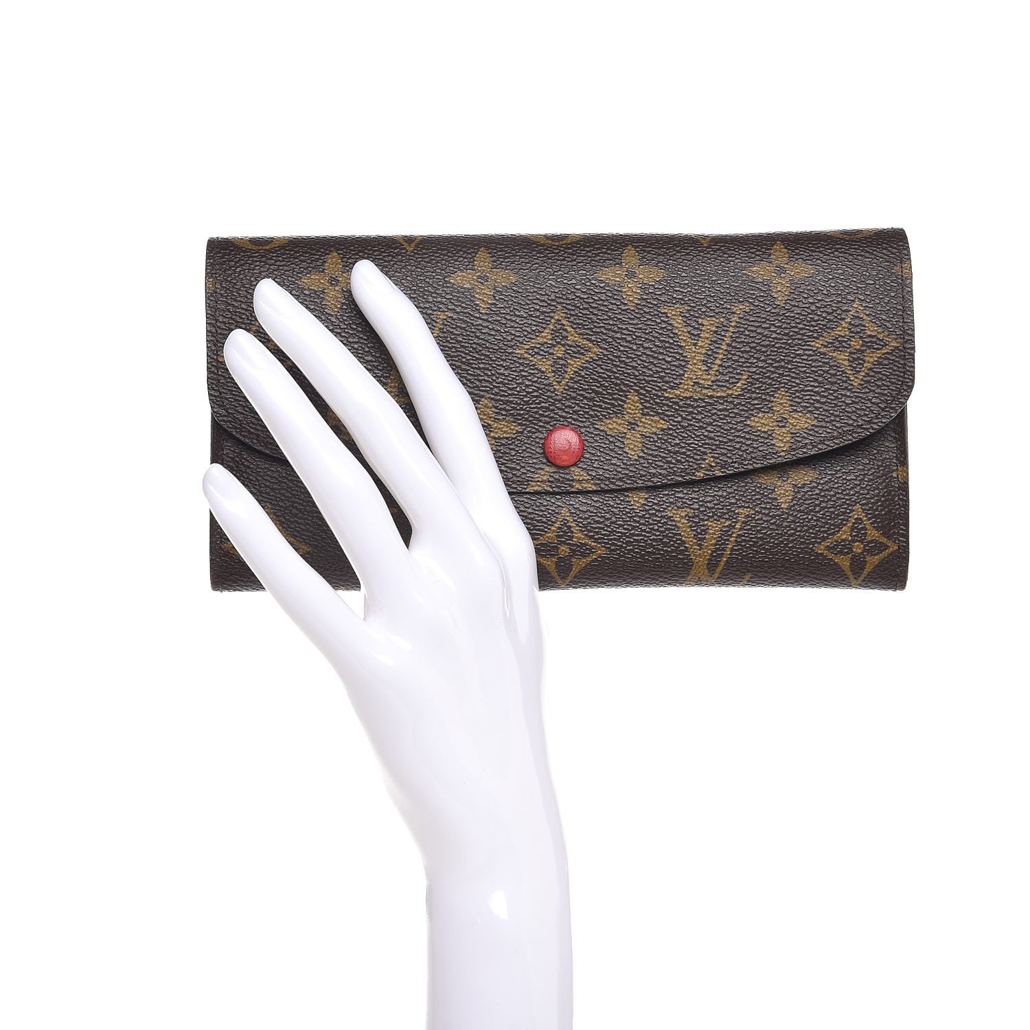 Louis Vuitton Monogram Emilie Wallet Red 2 of 7
