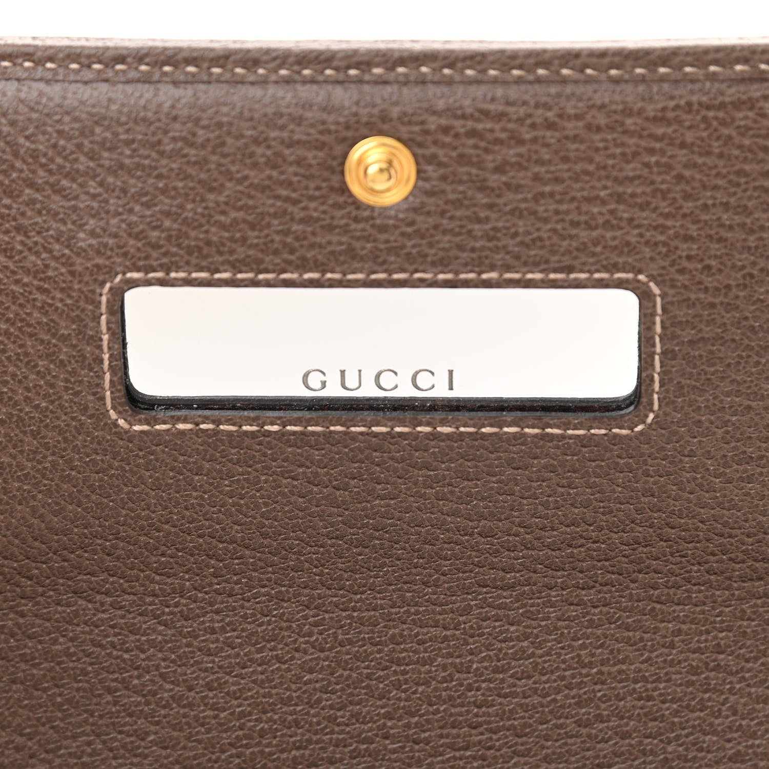Gucci GG Supreme Monogram Web Ophidia Wallet On Chain Brown 6 of 14