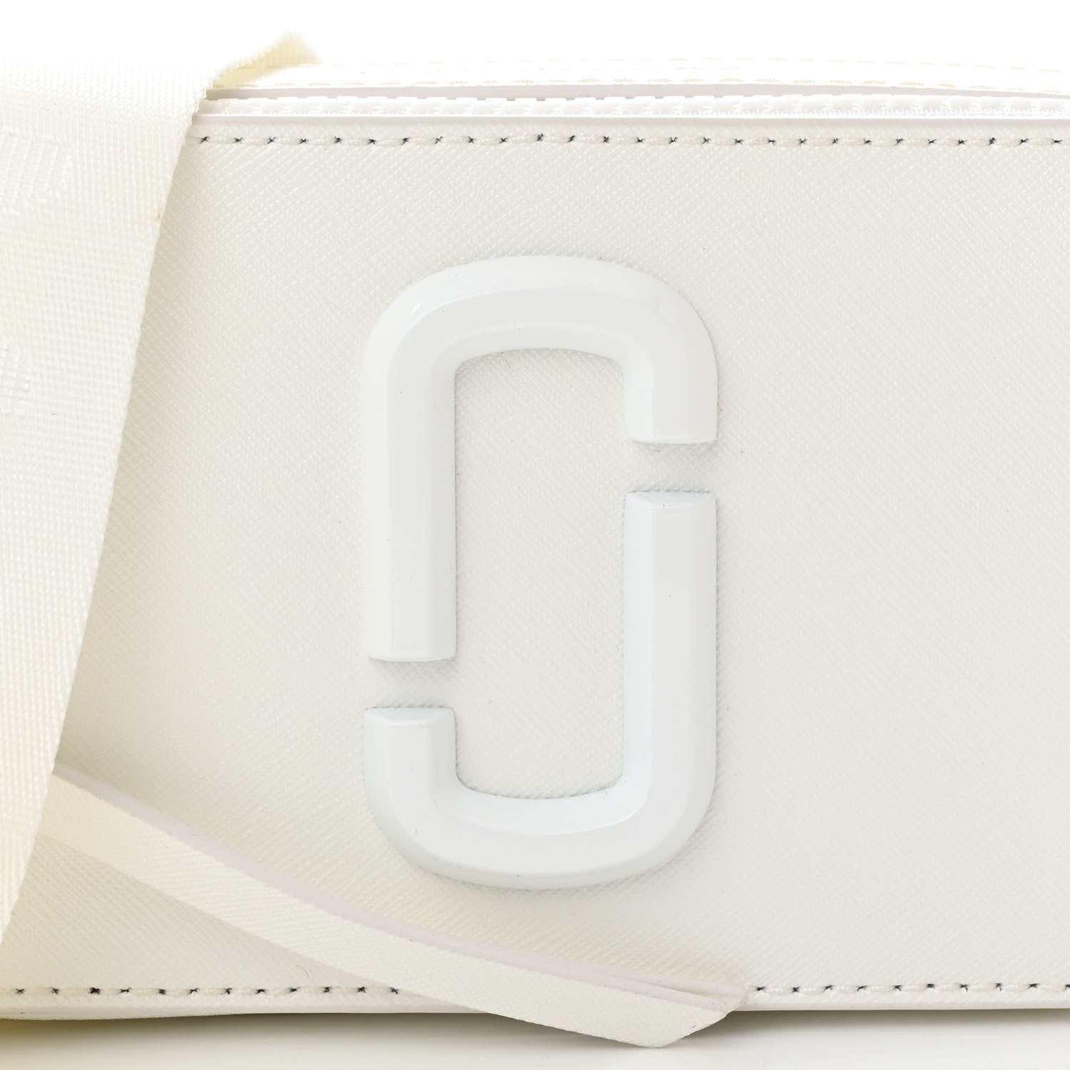 Marc Jacobs Saffiano Small Snapshot Camera Bag White 9 of 11