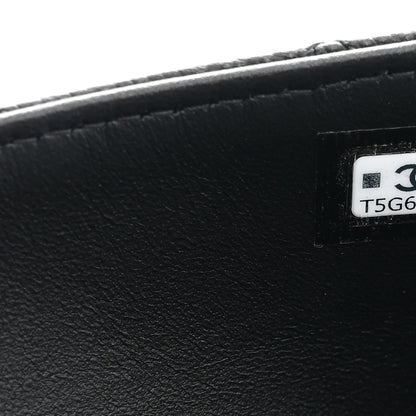 Chanel Caviar Lambskin Quilted CC Flap Card Holder Black 7 of 8