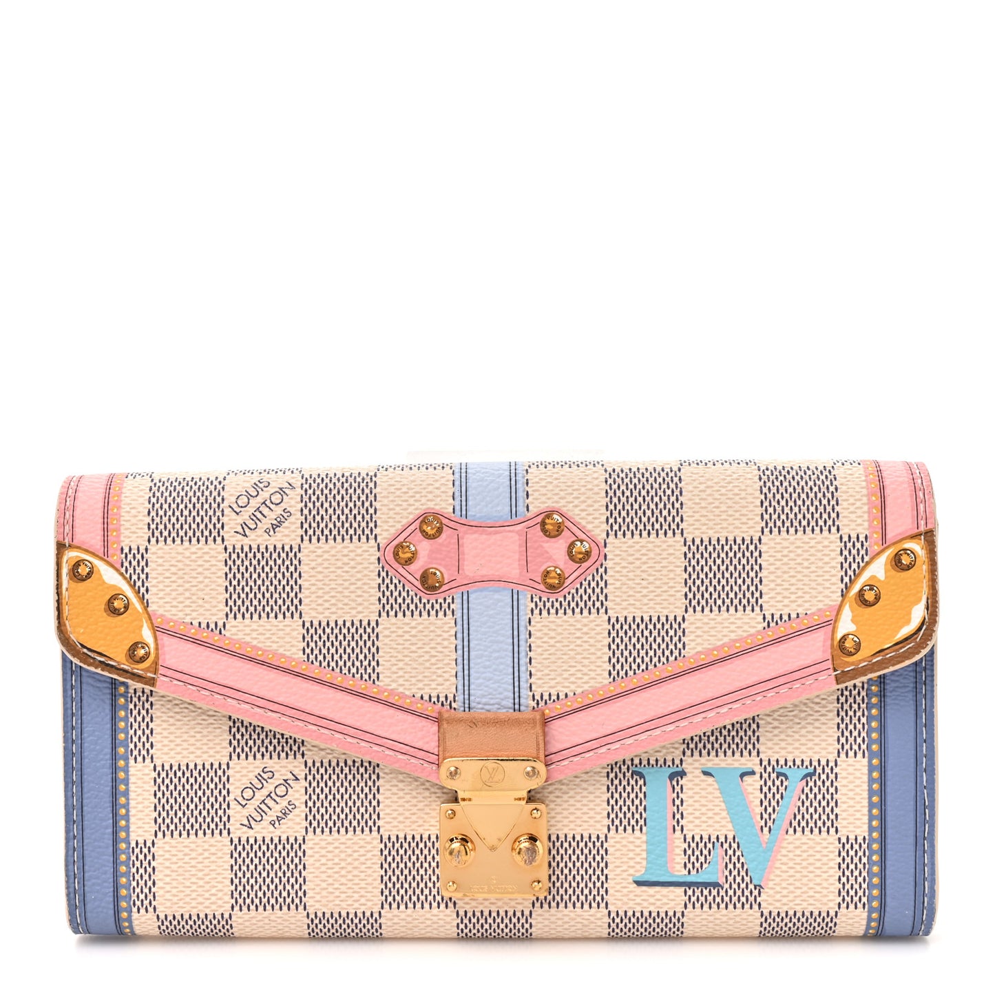 Damier Azur Summer Trunks Sarah Wallet NM