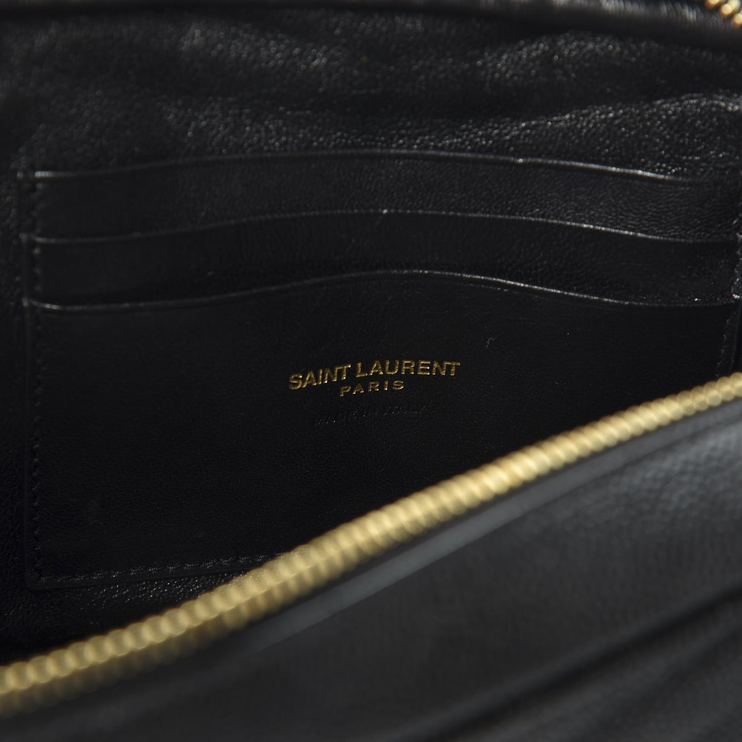 Grain De Poudre Matelasse Monogram Mini Lou Camera Bag Black