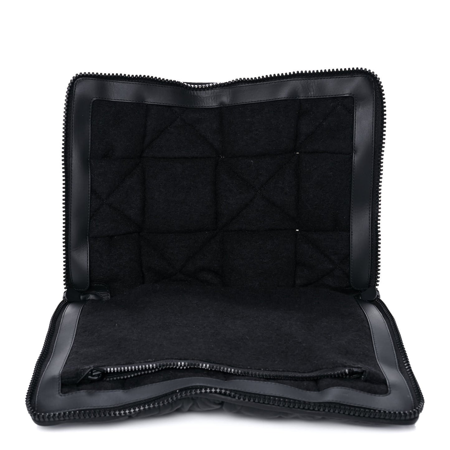 Calfskin Maxi Intrecciato Puffy Laptop Pouch Camping