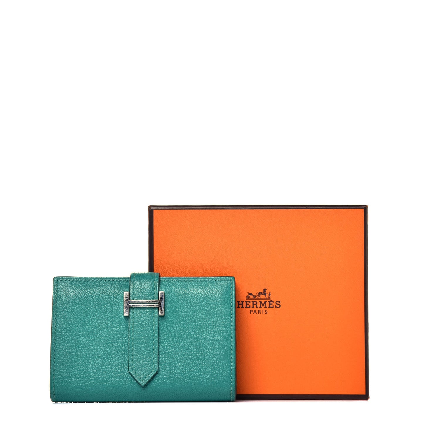 Chevre Mysore Mini Bearn Wallet Vert Verone