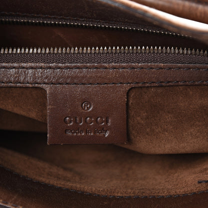 Gucci Calfskin GG Reins Hobo Brown 5 of 22
