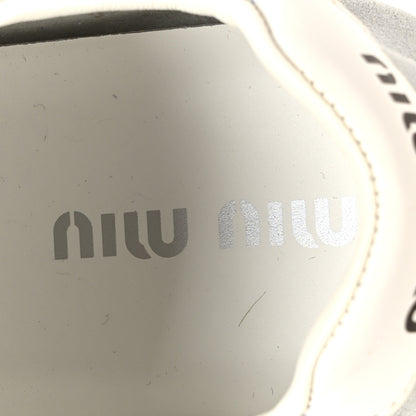 Miu Miu Scamosciato Womens Plume Sneakers 38.5 Light Blue 7 of 9