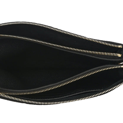 Louis Vuitton Empreinte Double Zip Pochette Black 6 of 12