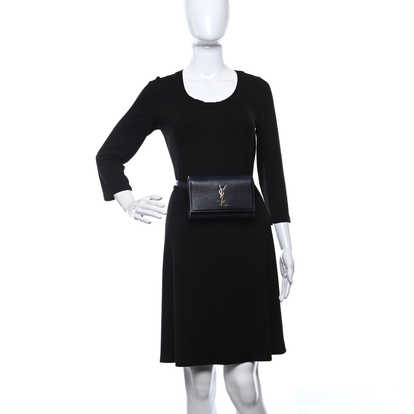 Smooth Calfskin Monogram Kate Belt Bag Marine