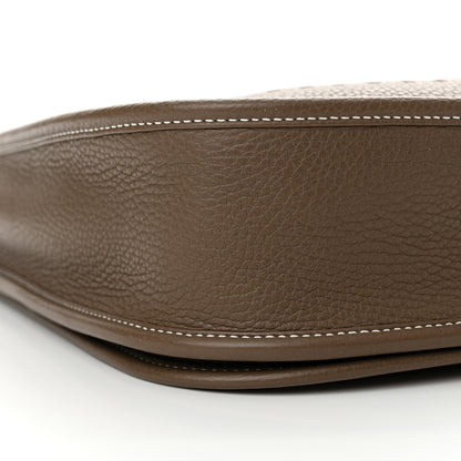 Hermes Taurillon Clemence Evelyne III PM Etoupe 9 of 12