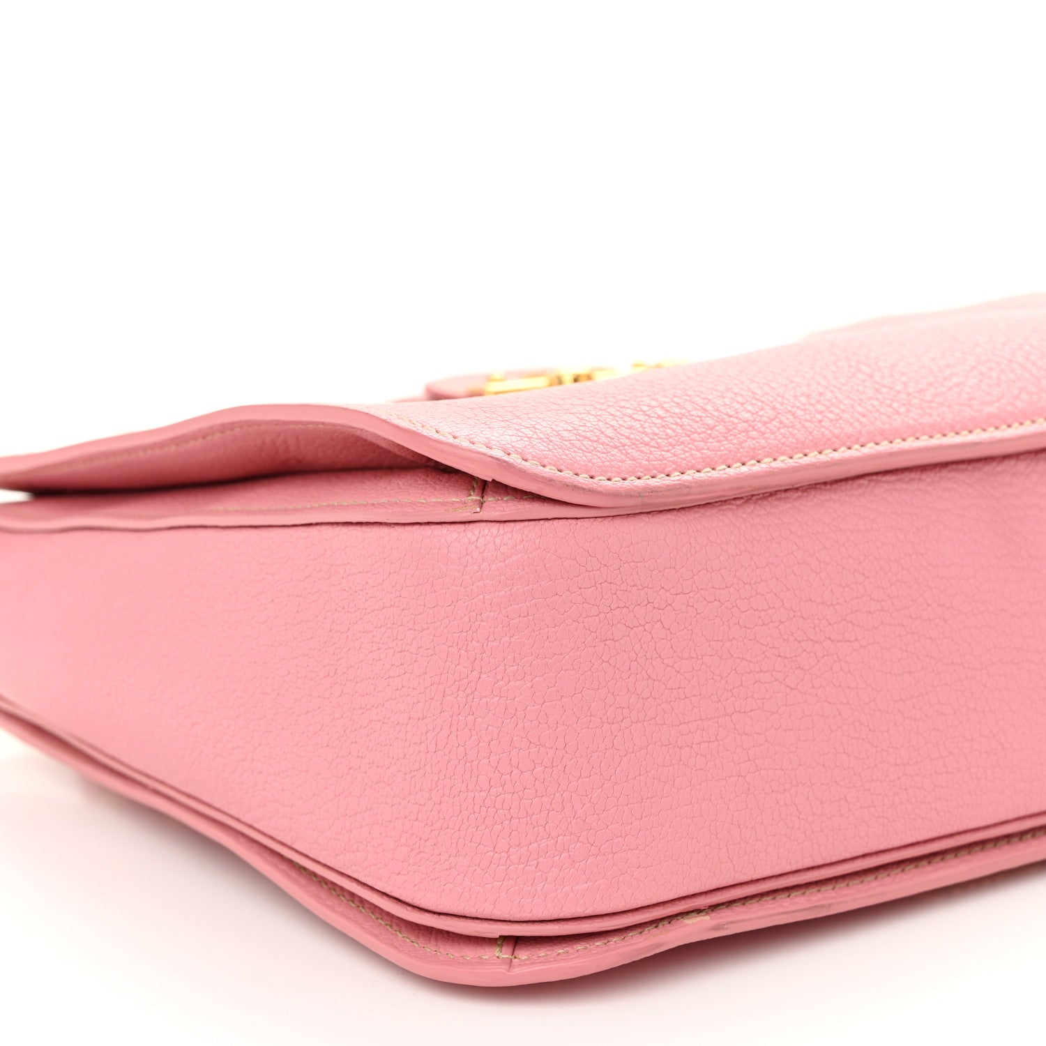 Miu Miu Goatskin Madras Shopping Tote Rosa Gemma 8 of 13