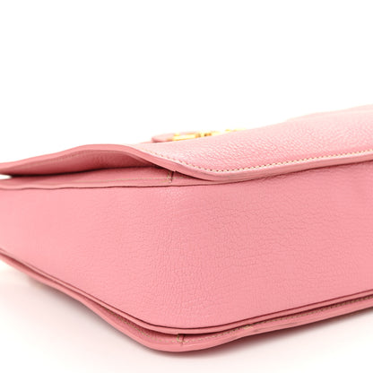 Miu Miu Goatskin Madras Shopping Tote Rosa Gemma 8 of 13
