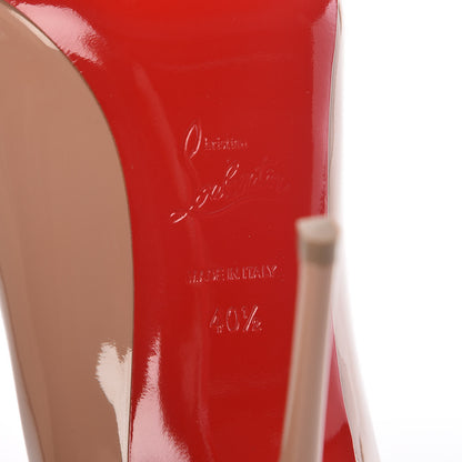 Christian Louboutin Patent Decollete 554 100 Pumps 40.5 Nude 8 of 13