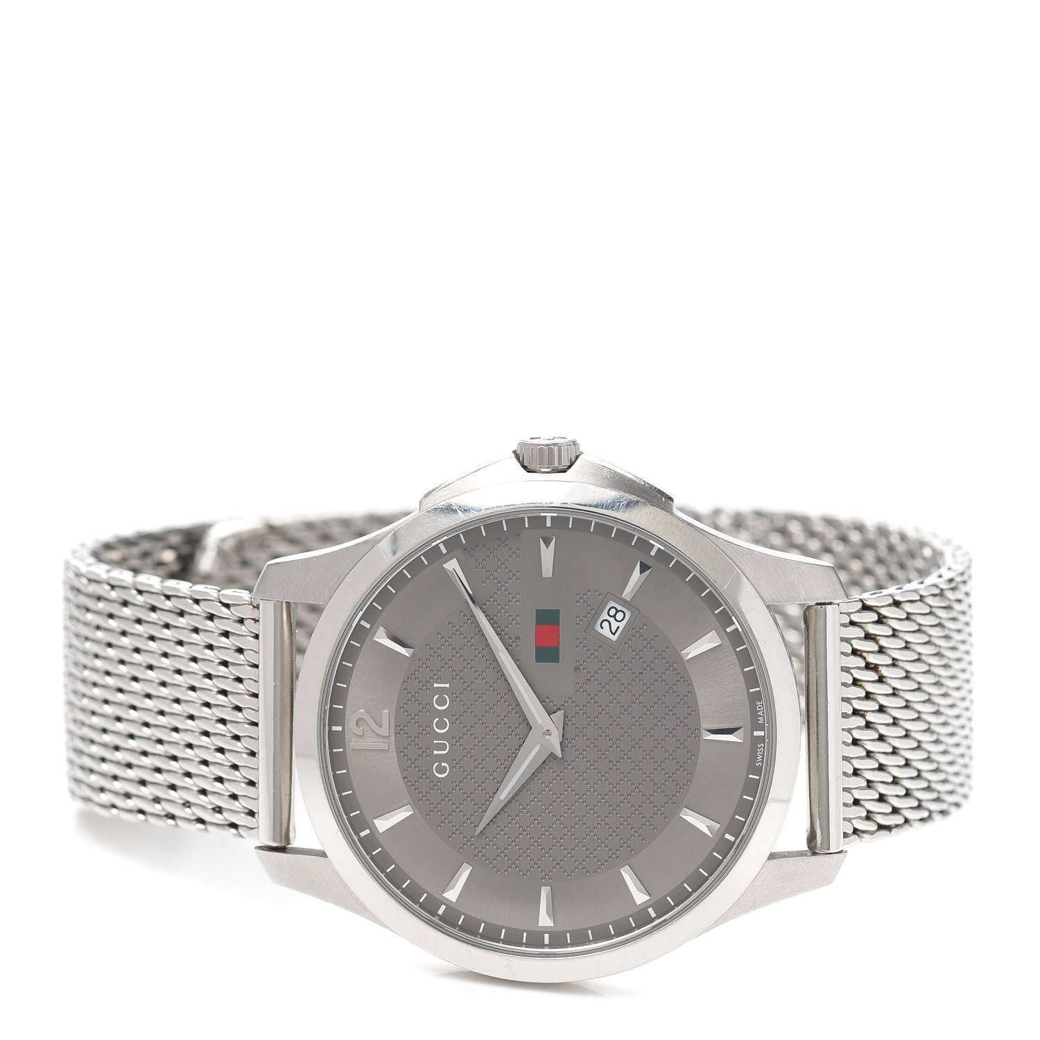 Gucci Stainless Steel 40mm G-Timeless Mesh Quartz Watch 2 of 5