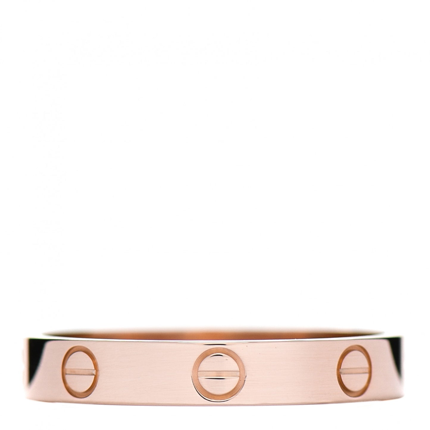18K Pink Gold 3.5mm LOVE Wedding Band Ring 61 9.5