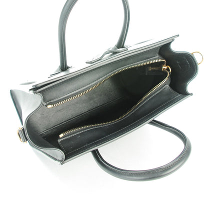 Celine Smooth Calfskin Nano Luggage Black 5 of 8