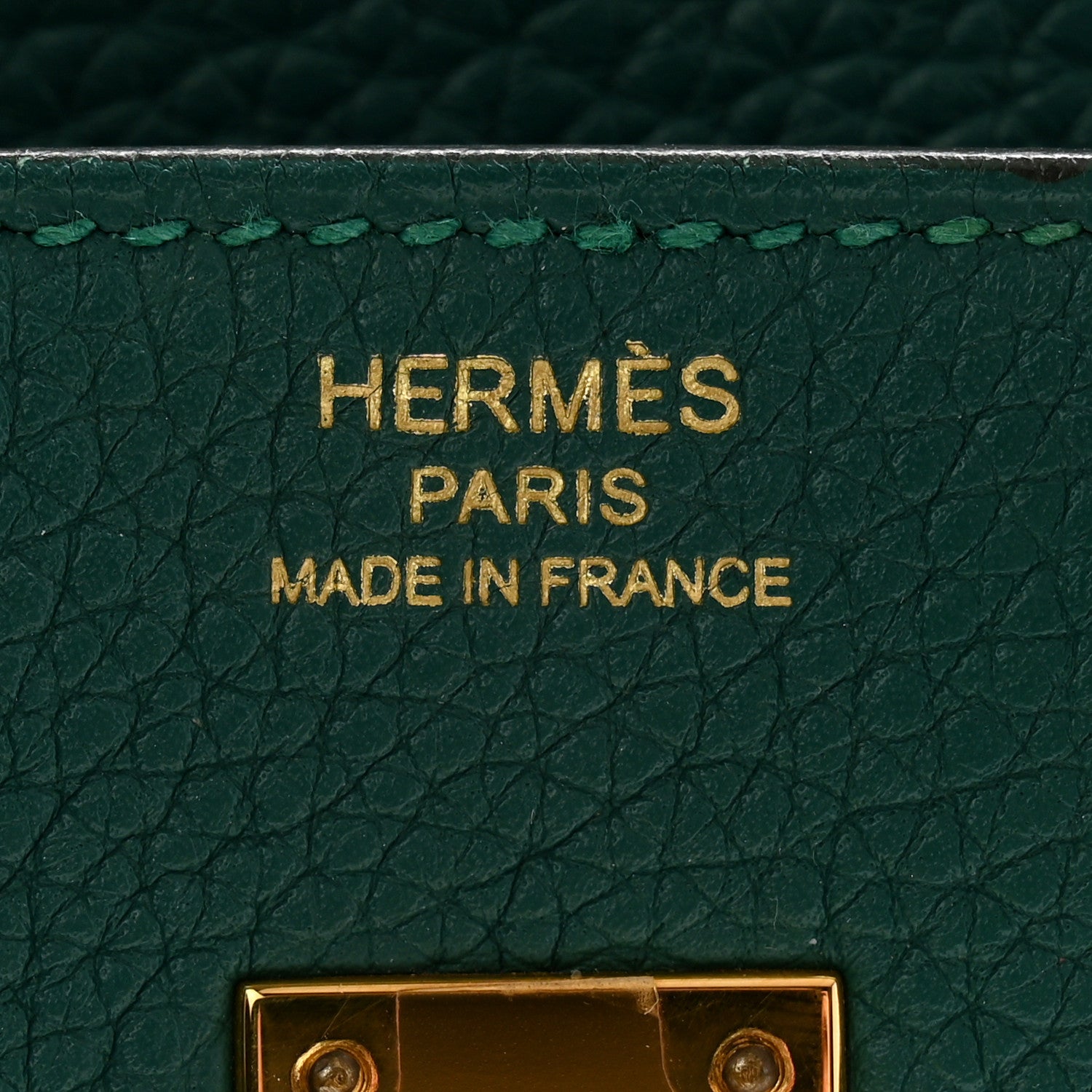 Hermes Togo Birkin 25 Malachite 6 of 13