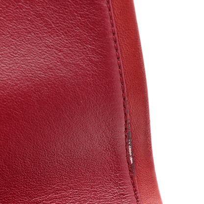 Chanel Distressed Patent Quilted 2.55 Reissue 227 Flap Raspberry Red 11 of 12