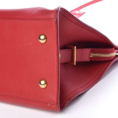 Saint Laurent Calfskin Small Classic Y Cabas Rouge Orient 13 of 13