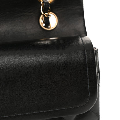 Chanel Lambskin Quilted Medium Double Flap Black 13 of 16
