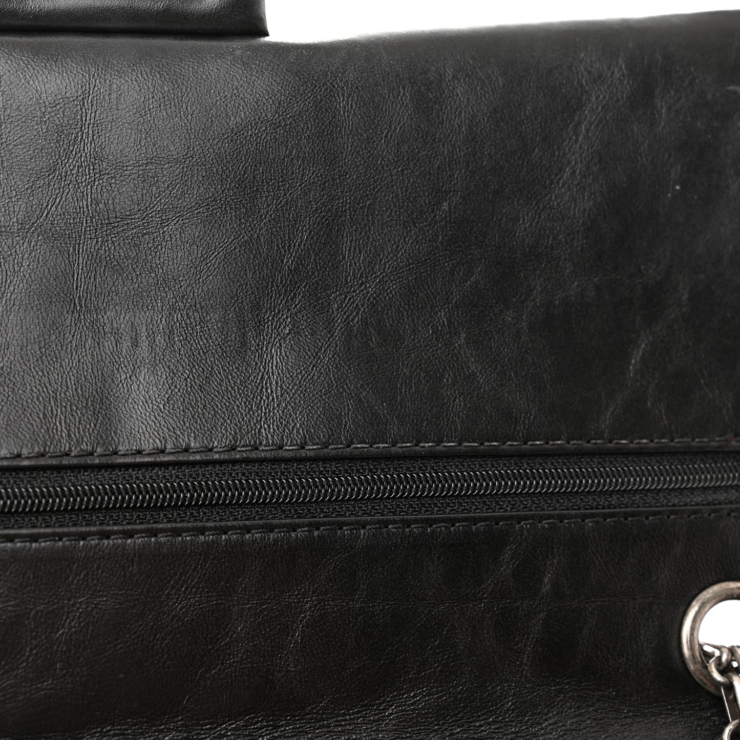 Aged Calfskin Quilted 2.55 Reissue 226 Flap Black