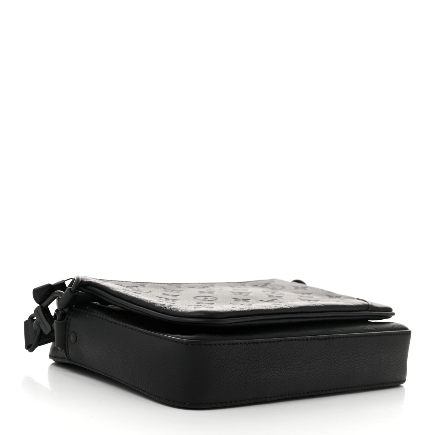 Calfskin Monogram Shadow Trio Messenger Black