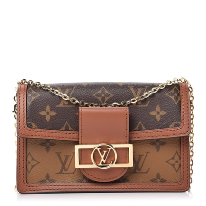 Louis Vuitton Reverse Monogram Dauphine Chain Wallet 1 of 9