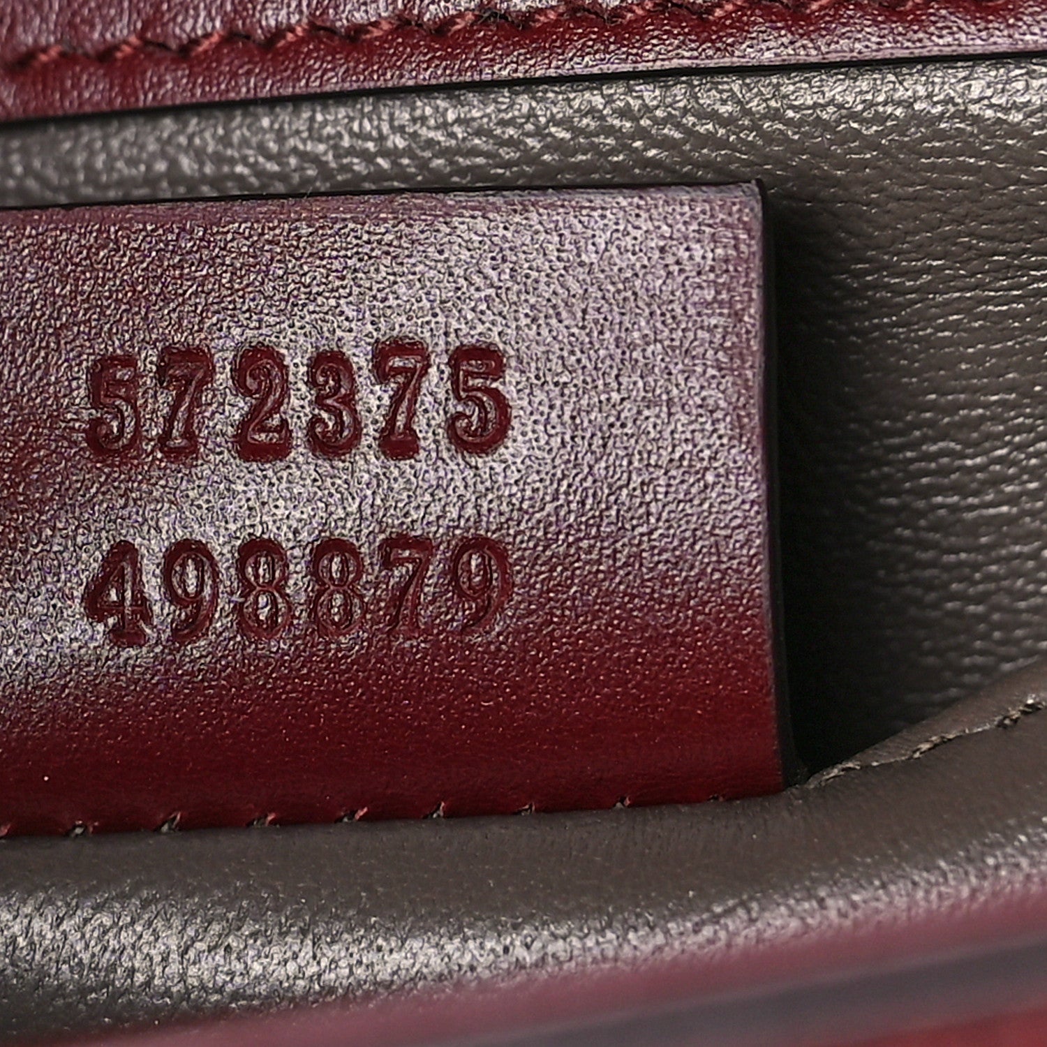 Gucci Shibuya Calfskin Small Zumi Shoulder Bag Vintage Bordeaux 7 of 10