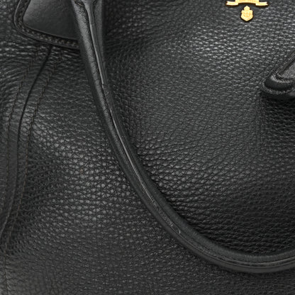 Prada Vitello Daino Tote Black 12 of 17
