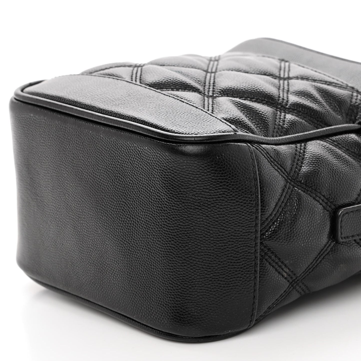 Grain de Poudre Quilted 80's Vanity Bag Black