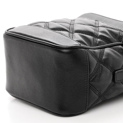 Saint Laurent Grain de Poudre Quilted 80's Vanity Bag Black 9 of 11