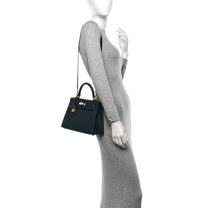 Hermes Epsom Kelly Sellier 25 Vert Cypress 2 of 14