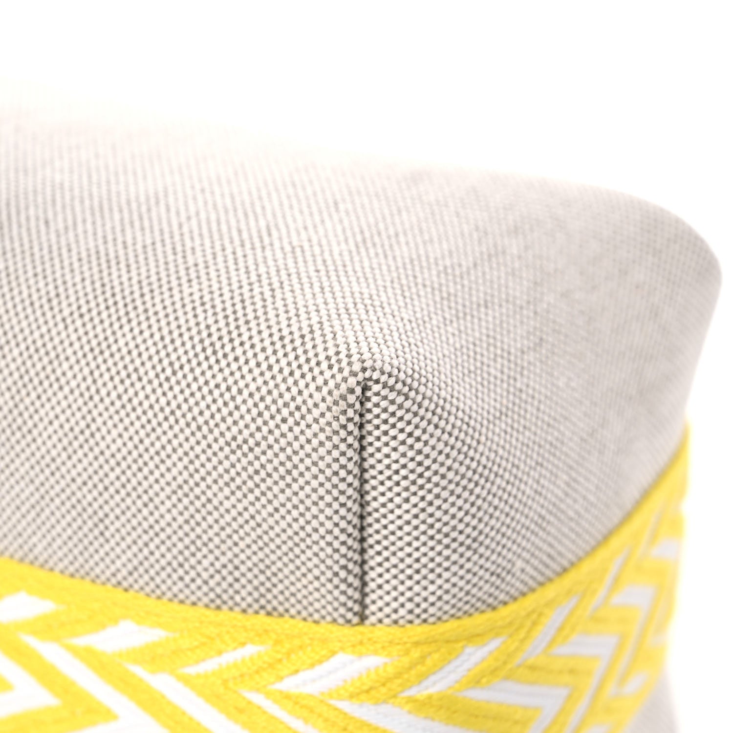 Hermes Canvas Small Bride-A-Brac Pouch Natural Jaune Citron 10 of 11