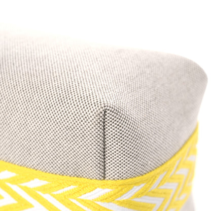 Hermes Canvas Small Bride-A-Brac Pouch Natural Jaune Citron 10 of 11