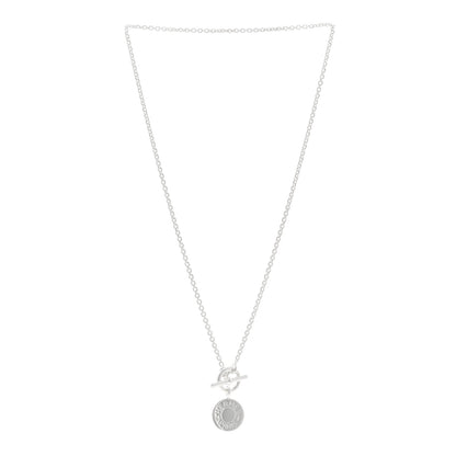 Hermes Sterling Silver Amulettes H Confettis Pendant Necklace 3 of 5