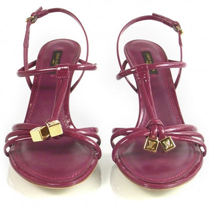 Louis Vuitton Ingrid Strappy Heels Raspberry Pink 2 of 6