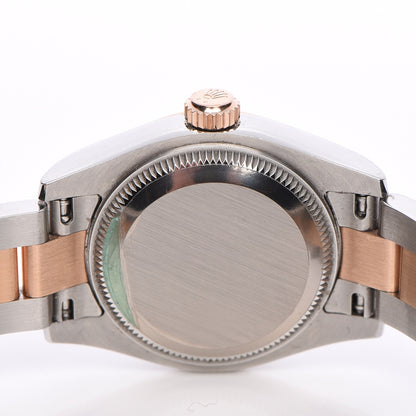Rolex Stainless Steel 18K Everose Gold Diamond 26mm Oyster Perpetual Datejust Watch Pink 179171 9 of 11