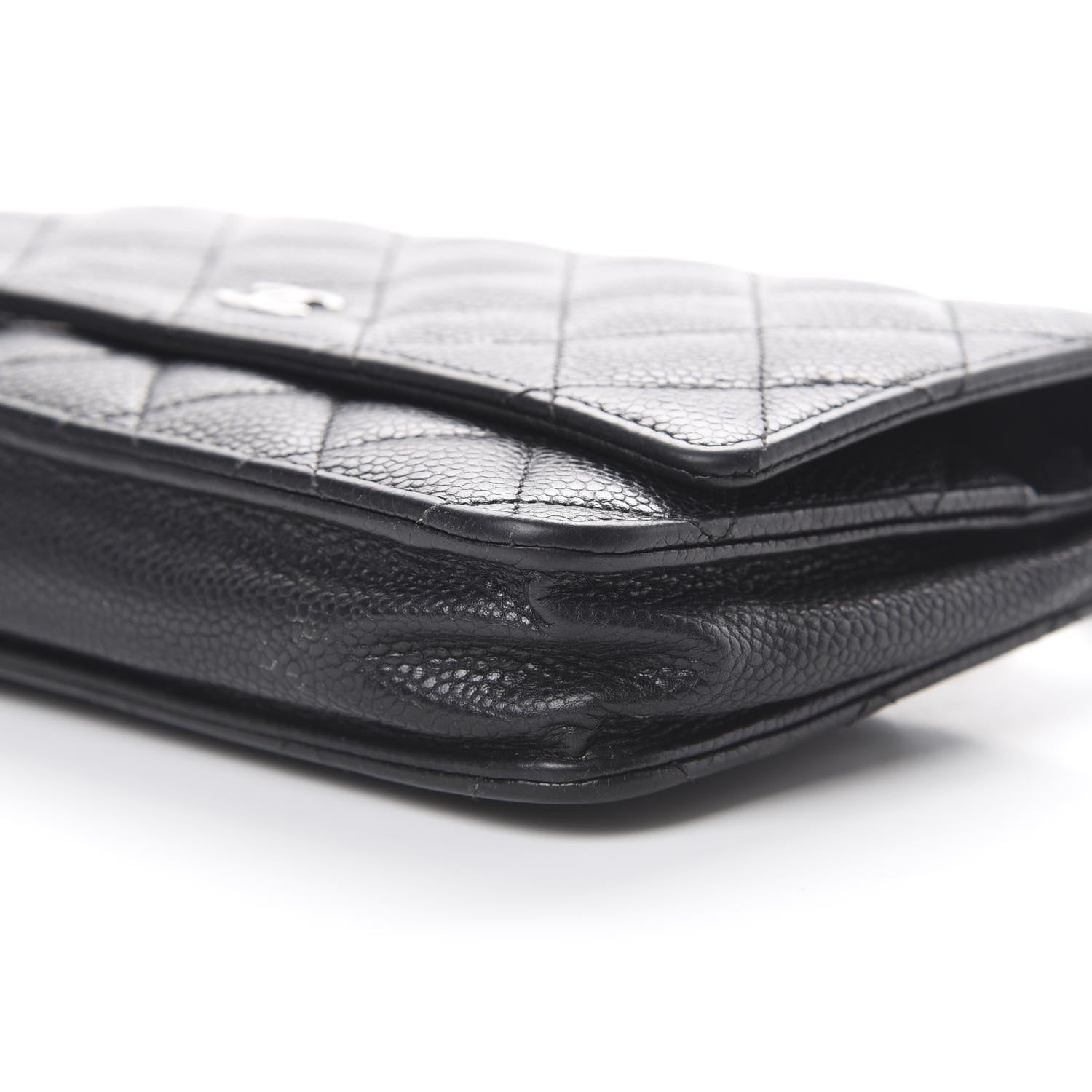 Chanel Caviar Quilted Wallet On Chain WOC Black 10 of 14