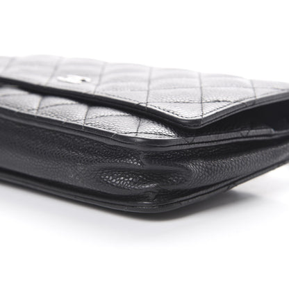 Chanel Caviar Quilted Wallet On Chain WOC Black 10 of 14