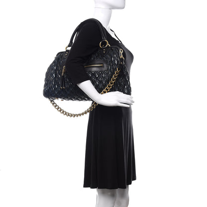 Marc Jacobs Calfskin Quilted Stam Navy 3 of 10
