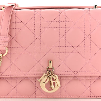 Christian Dior Lambskin Cannage My Dior Top Handle Bag Old Rose 8 of 13