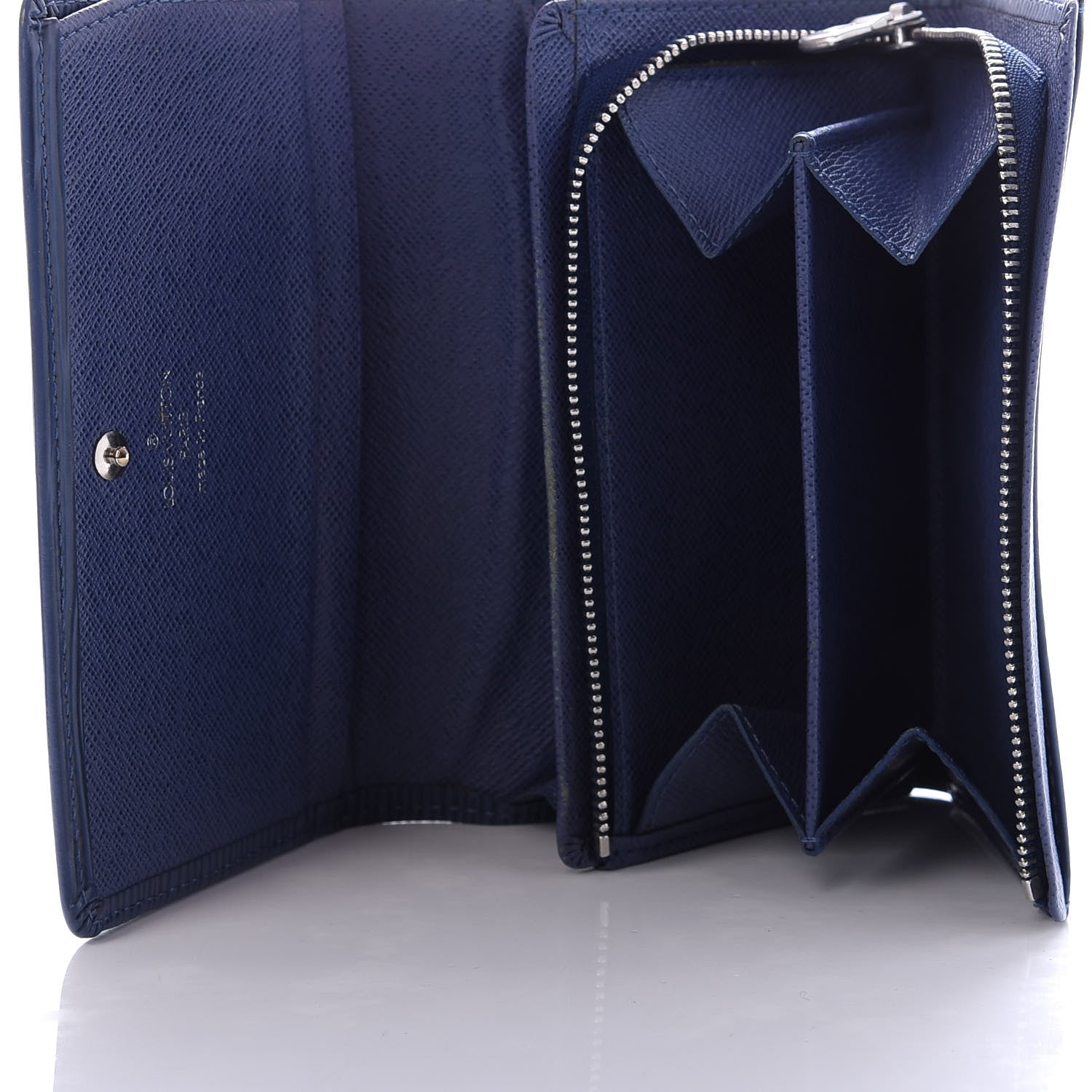 Louis Vuitton Epi Porte-Monnaie Billets Tresor Wallet Myrtille 5 of 8