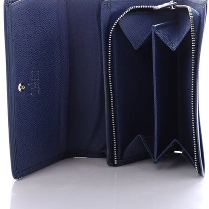 Louis Vuitton Epi Porte-Monnaie Billets Tresor Wallet Myrtille 5 of 8