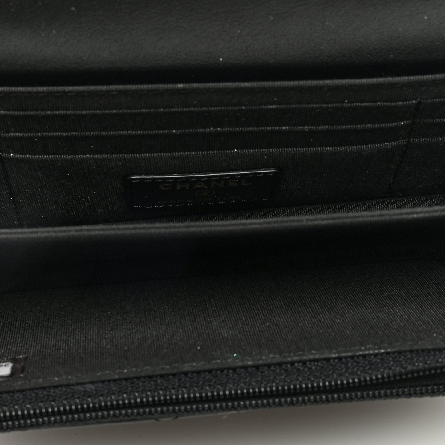 Calfskin Quilted Mini Maxi Pearls Wallet On Chain WOC Black
