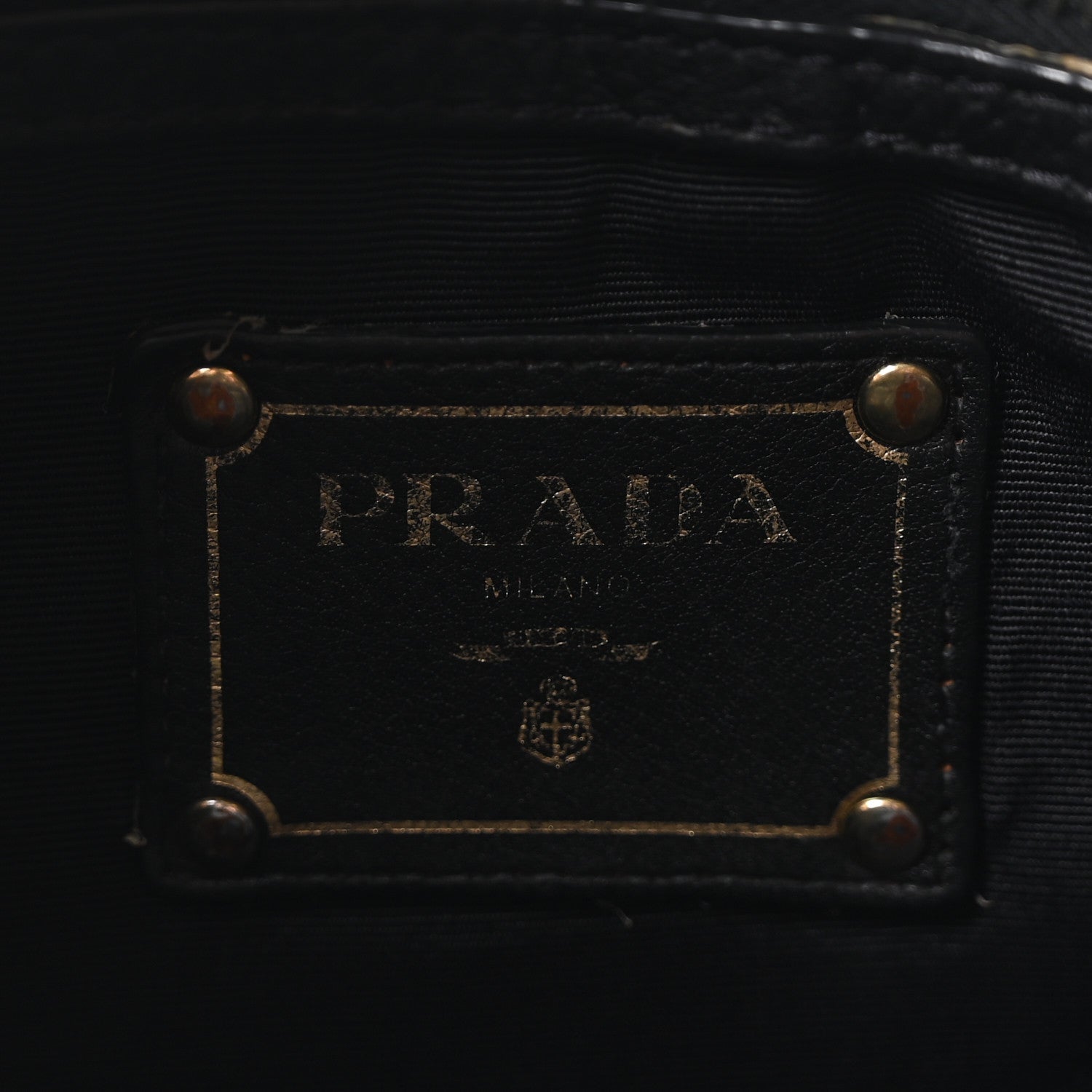 Prada Vitello Daino Tote Black 6 of 9