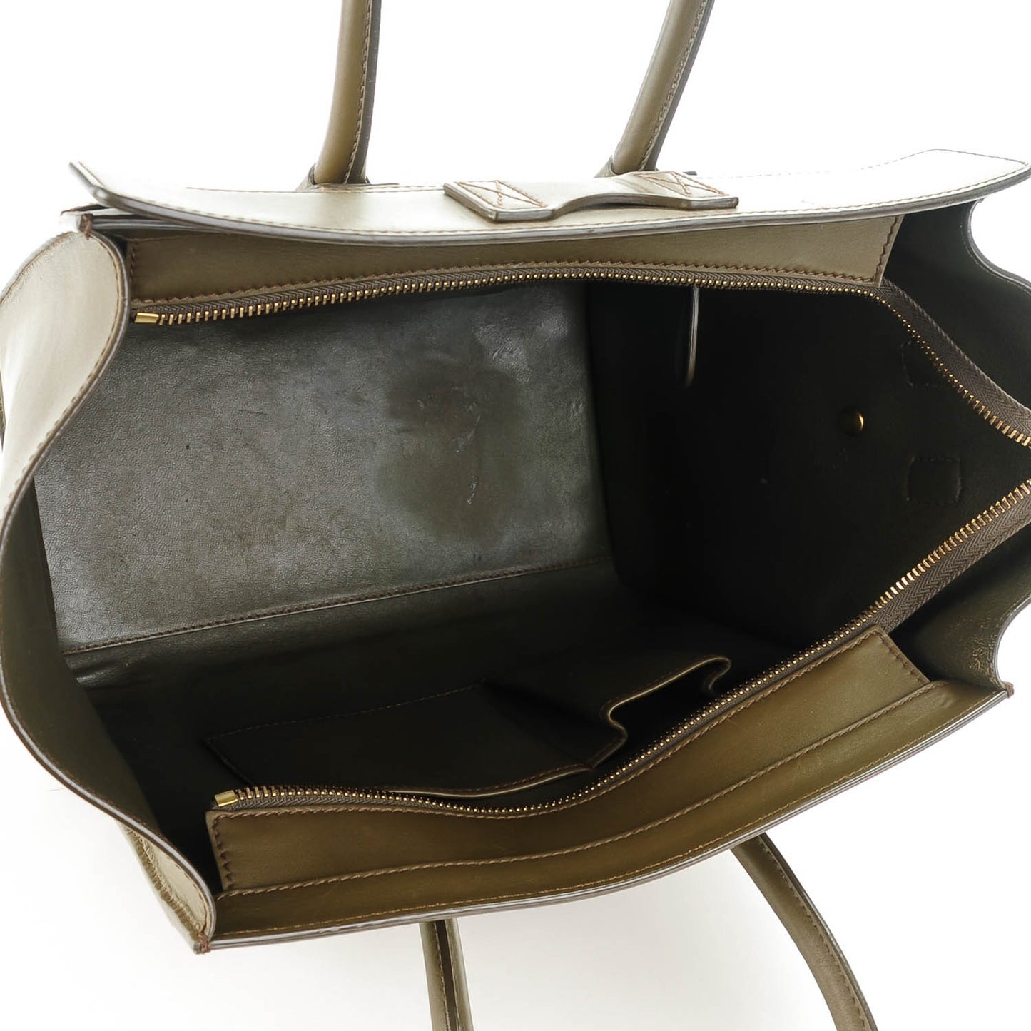 Smooth Calfskin Mini Luggage Olive